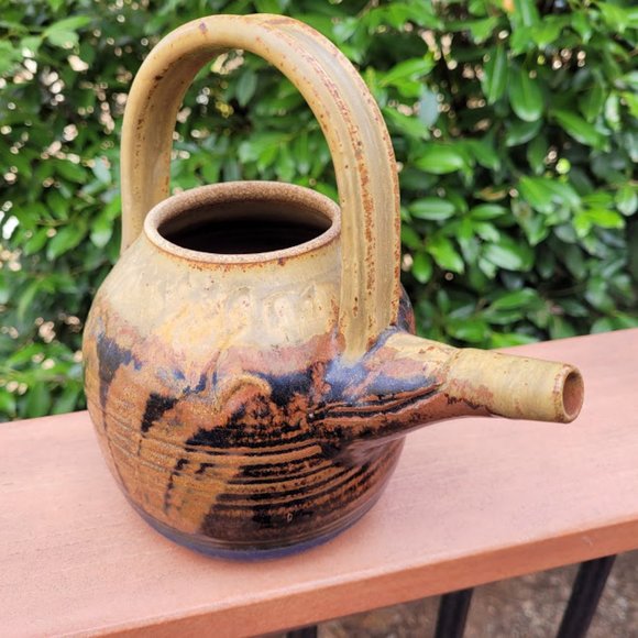 Vintage 1982 Studio Signed Art Pottery Tea Pot - Picture 2 of 13